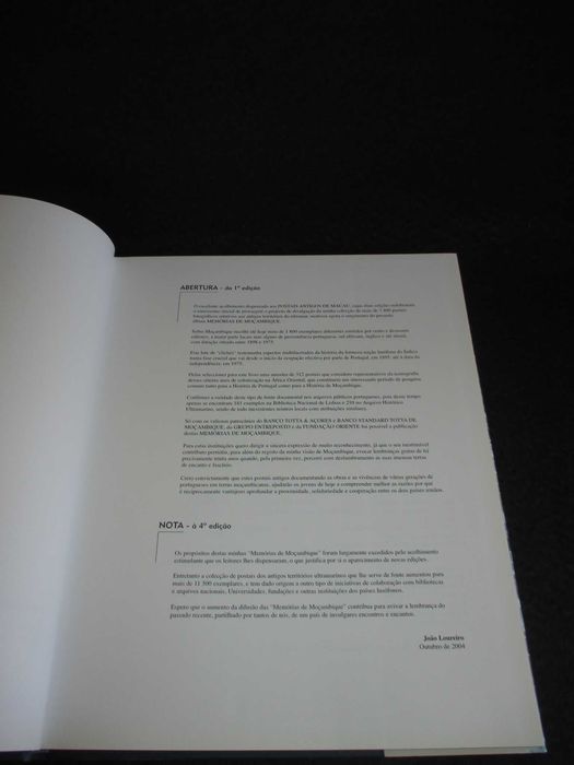 Livro Memórias de Moçambique João Loureiro 2004