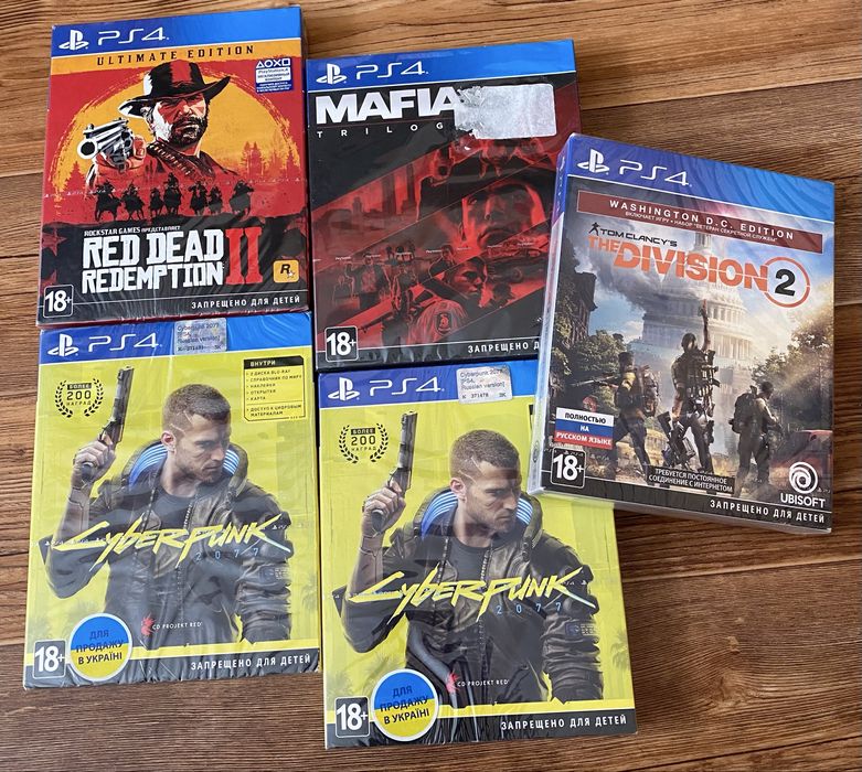 Sony PS4: FarCry, Mafia, Yakuza, GTA 5, Tomb Raider, Metal Gear Solid