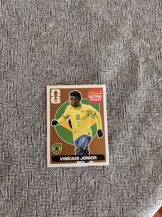 Cromo Extra Gold Vinicius Junior Mundial 2026