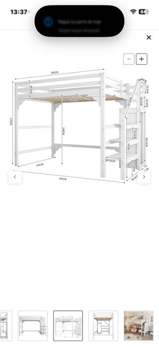 Vendo cama Mezzanine
