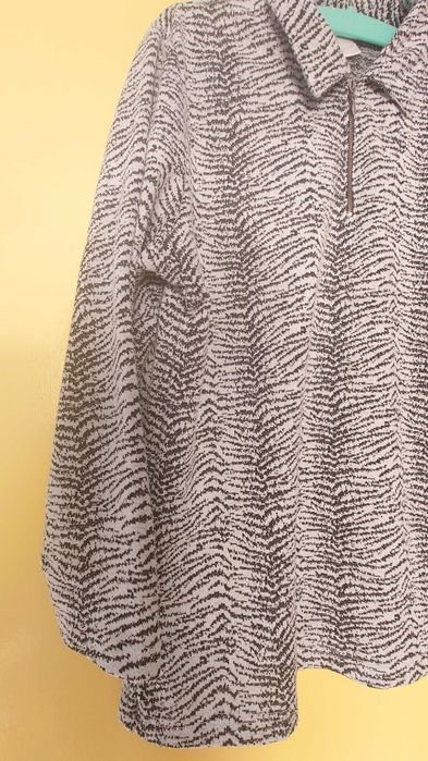sweter damski stójka wzór zebra studio borgelt xl