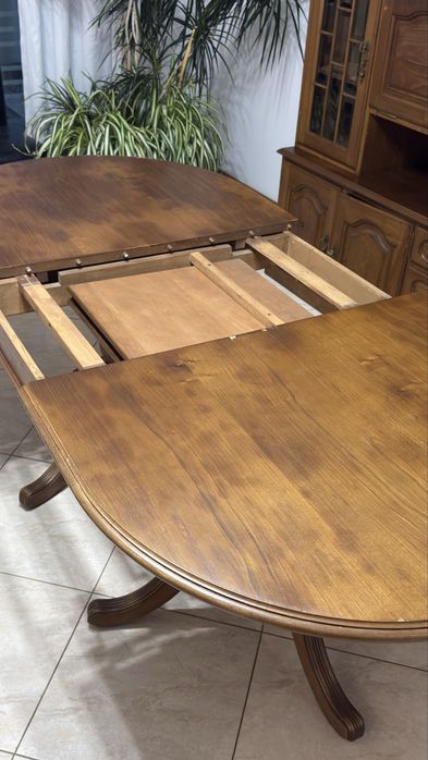 Mesa Maderia extensivel c/ 6 cadeiras