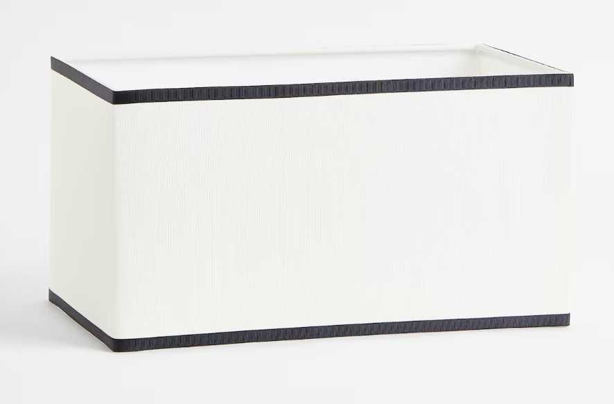 H&M tekstylny klosz  czarno -biały nowy