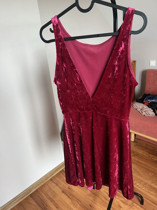 Sukienka welur H&M S