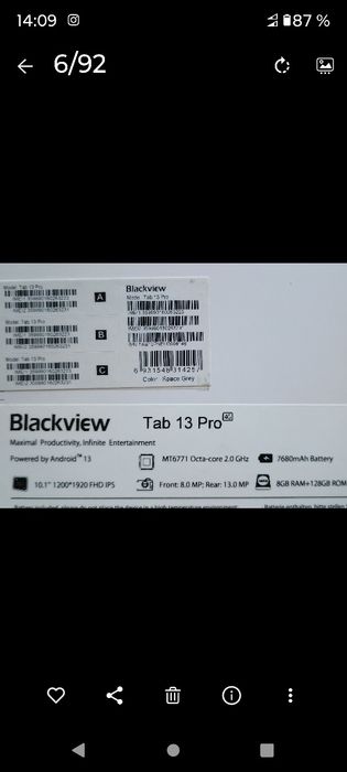 Продам планшет 10.1 Blackview Tab 13 Pro..