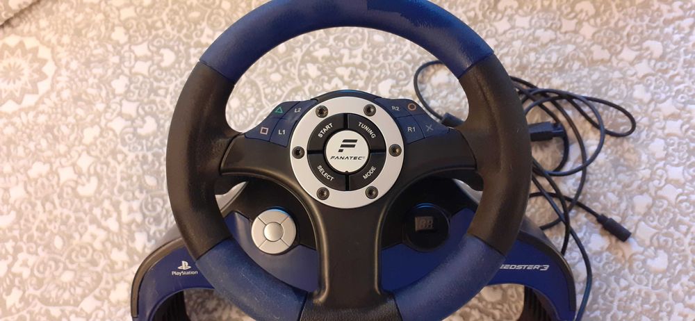 Volante Fanatec Speedster 3 + pedais para playstation 2