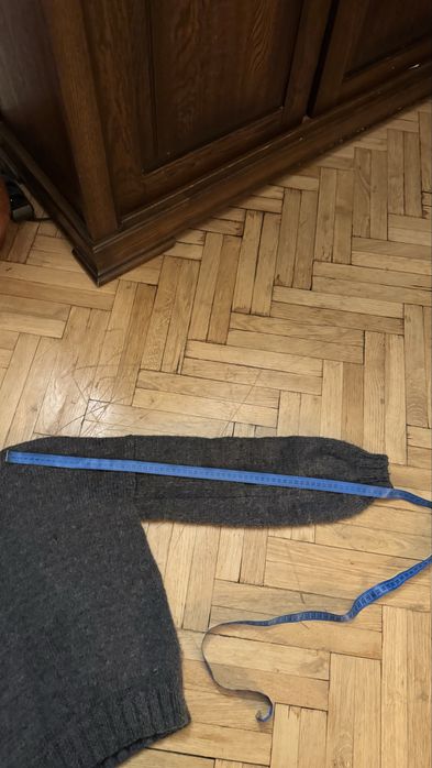 100% wełna szary sweter hand made TOS Arket 303 Avenue Massimo