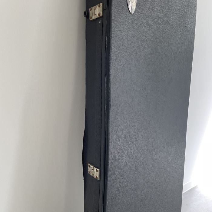 Estojo rígido vintage para guitarra eléctrica CNB em preto