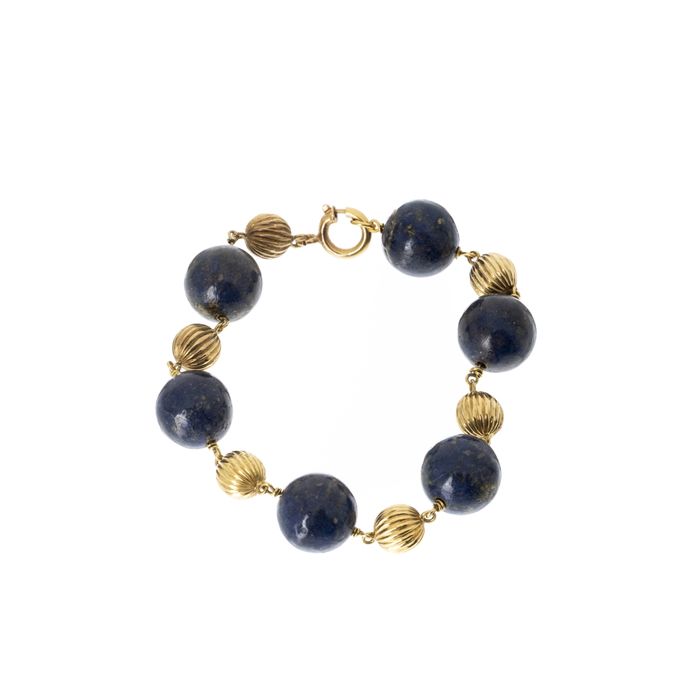 Joias - Pulseira com contas e ouro 19.2K 1