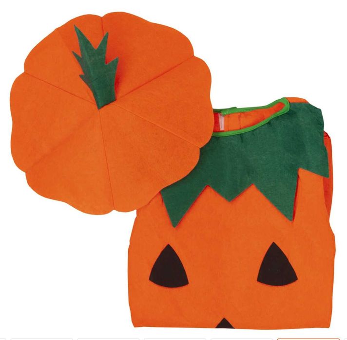Kostium Dynia Strój Halloween Przebranie Dyni Z Filcu Czapeczka