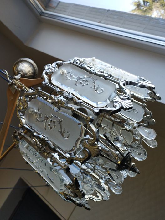 Люстра кришталь часів СССР.