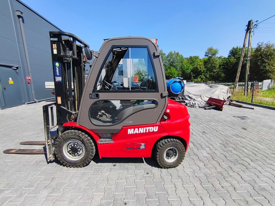 Wózek widłowy Manitou MI25G LPG 2018 rok, w dobrym stanie z małym przebiegiem 782mth.