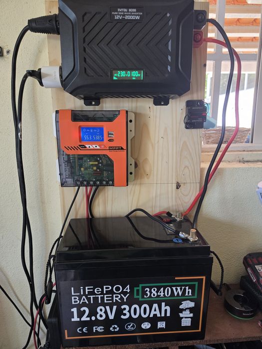 Kit Solar Bateria 12V 3840Wh/MPPT/Inversor 2000w/4000w