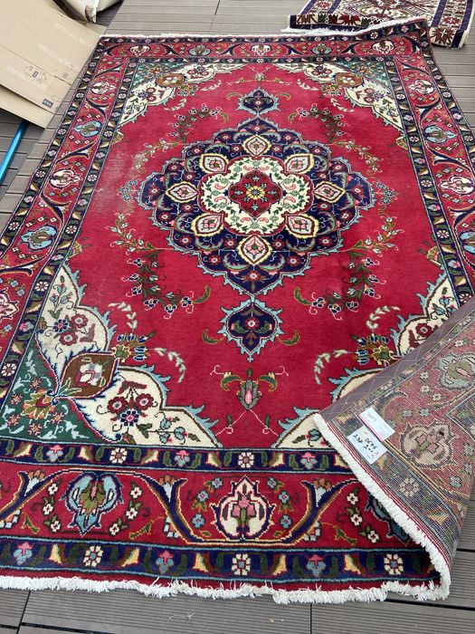 Charmoso Tapete PERSA TABRIZ Vintage look [290x200cm], autêntico!