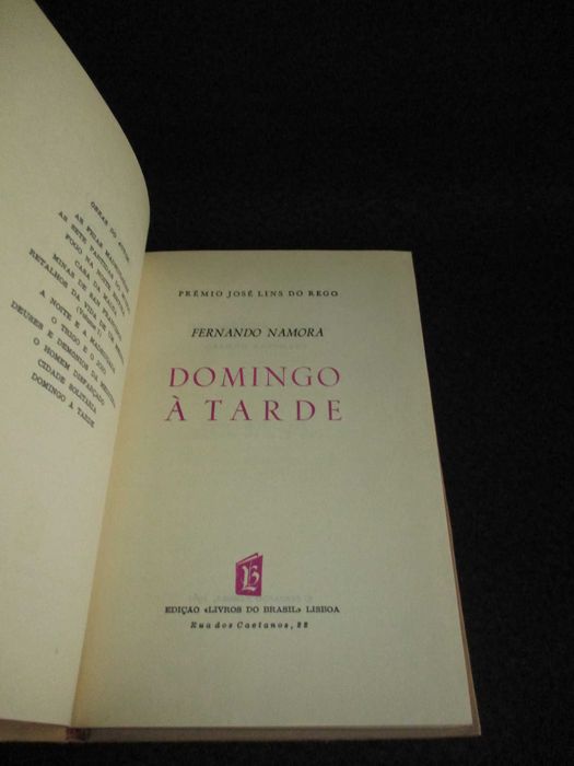 Livro Domingo à Tarde Fernando Namora Numerado