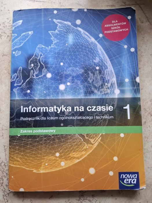 Informatyka na czasie 1, zakres podstawowy.