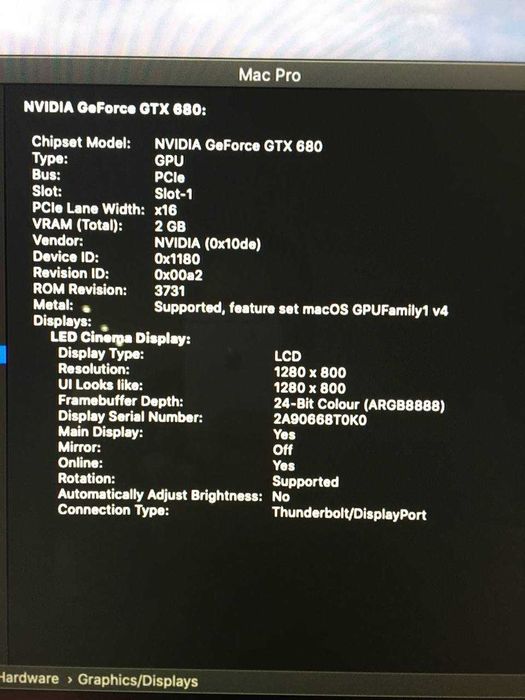 Evga GTX 680 2GB EFI boot screen for Mac Pro: 2 000 грн