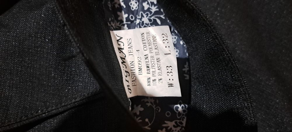Spodnie męskie eleganckie chinosy r.M