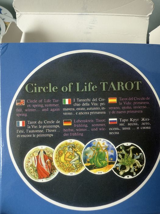 Talia kart Tarota „Circle of Life” 78 kart w kształcie koła