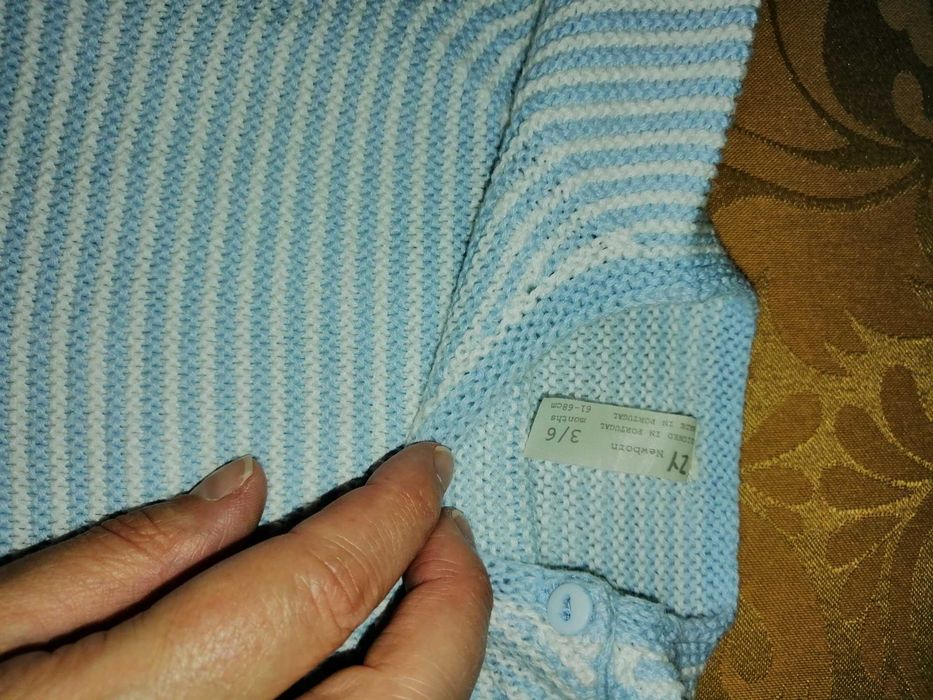 Conjunto em malha, Zippy, tamanho 3 a 6 meses (68cm)