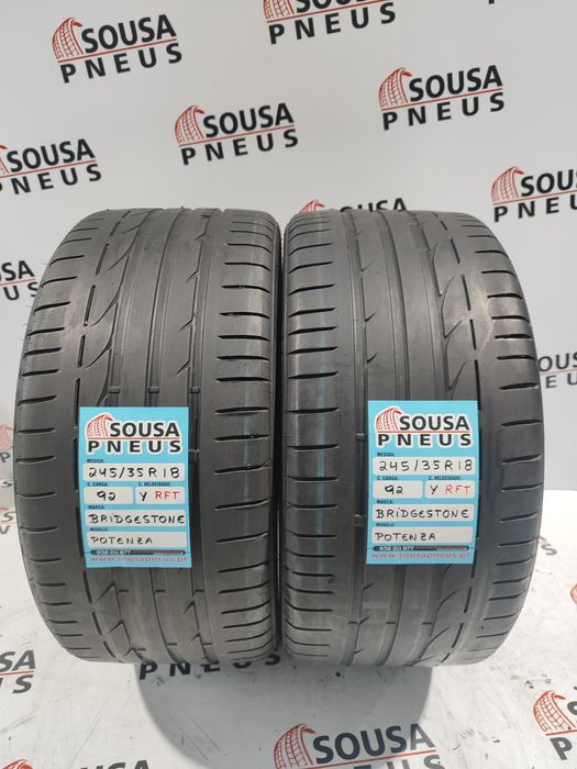 2 pneus semi novos 245-35R18 Bridgestone - Oferta dos Portes