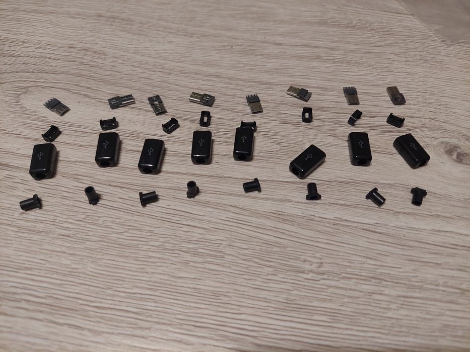 Wtyczki męskie wtyk męski micro USB do samodzielnego montażu