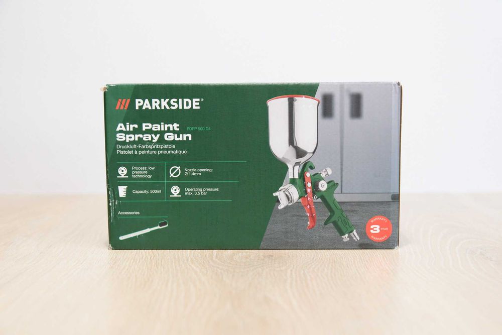 NEW! Фарборозпилювач PARKSIDE PDFP 500 D4 / краскопульт, пульверизатор