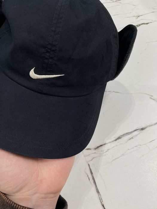 Винтажная кепка-ушанка Nike