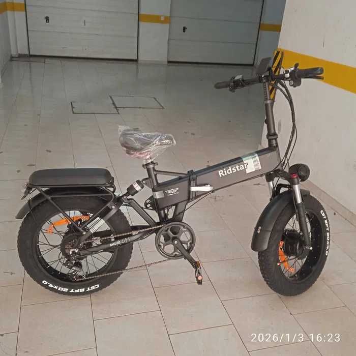 Bicicleta elétrica, 2000 W, Nova, 0 Km, Bateria 23 Ah. - dobrável.