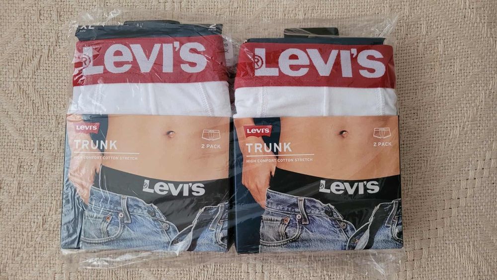 Nowe oryginalne bokserki Levi's roz XL 2-pack kolor biały 2 opakowania