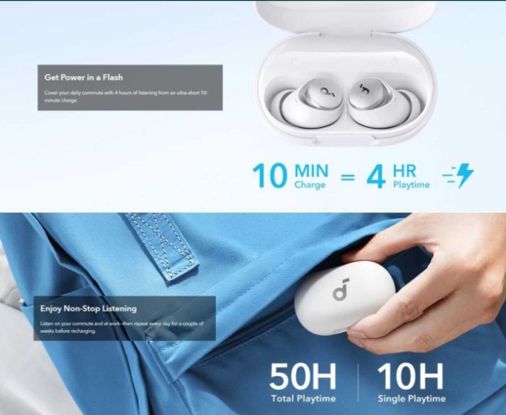 Anker SoundCore Space A40 (White)