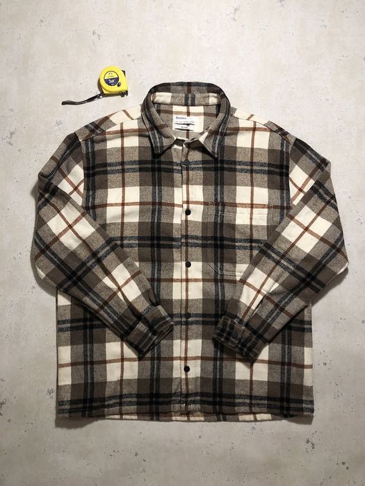 Сорочка Bershka Relaxed Overshirt casual outdoor vintage тепла сорочка