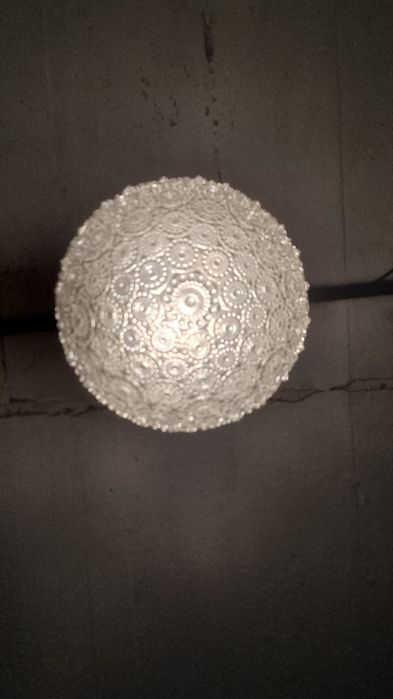 Żyrandol Lampa Szklana Kula