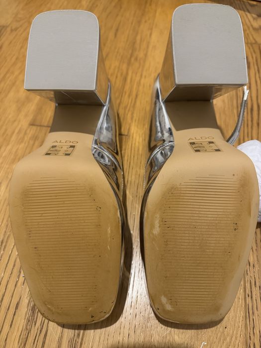 Damskie buty Aldo srebrne roziamr 41