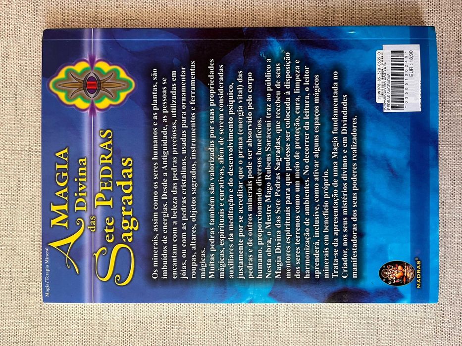 Livro A Magia Divina das Sete Pedras Sagradas