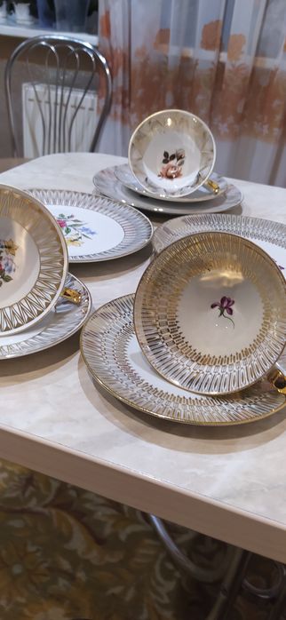 Продам новые чайные трио, наборы для завтрака