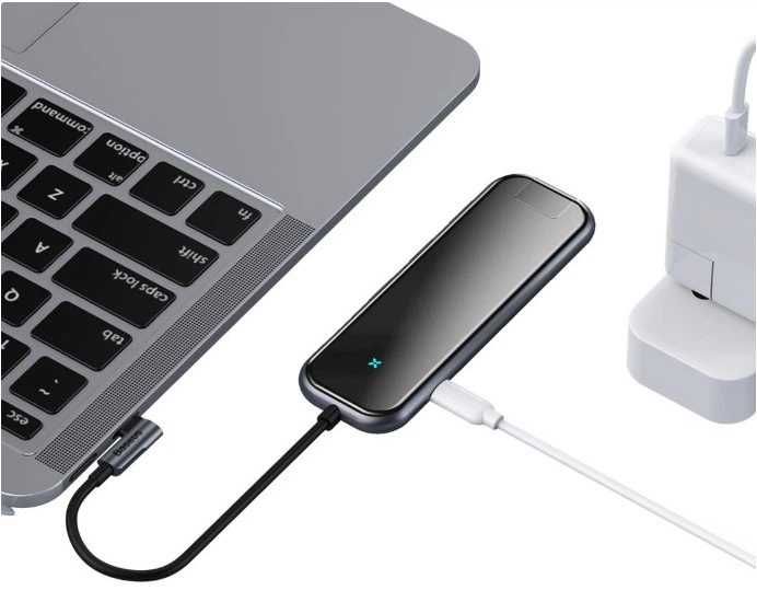 USB-хаб 5-in-1 Baseus Multi-functional HUB Deep gray (CAHUB-DZ0G)