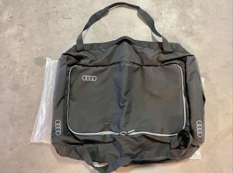 AUDI torba z uchwytami czarna duza raczki podgumowana  rozmiar M