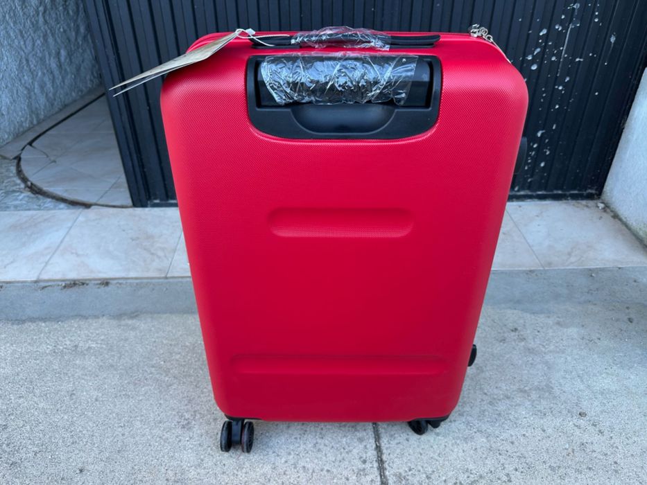 Mala de Viagem Rígida de 65cm 56 Litros Vermelha Nova