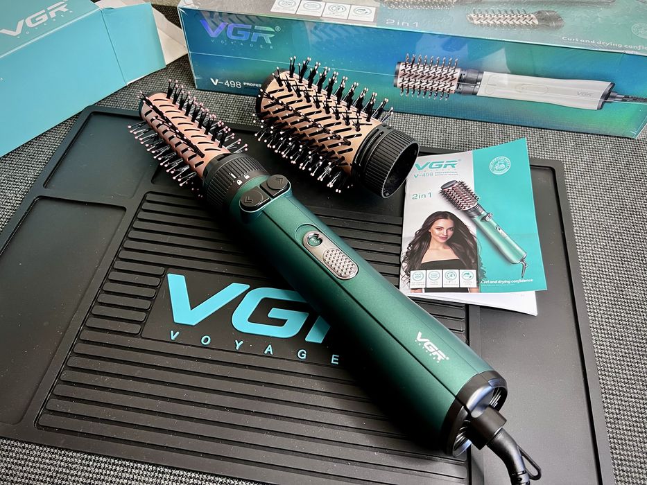 Фен-щітка VGR V-498 2в1 обертова 1200W Professional Hair Styler