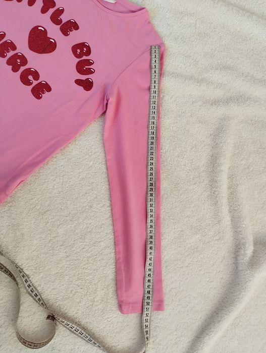 T-shirt z długim rękawem bluzka H&M 134/140