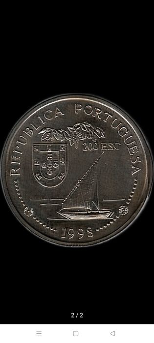 Moeda 200 Escudos IX Série dos Descobrimentos Vasco da Gama