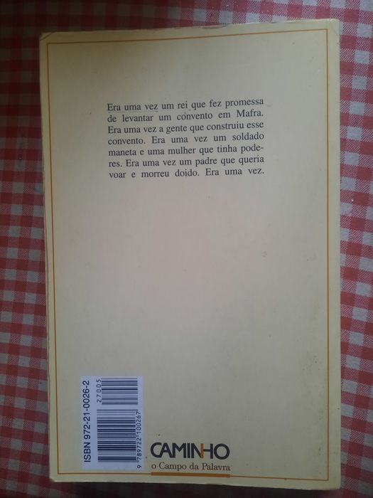 Memorial do Convento  de José Saramago