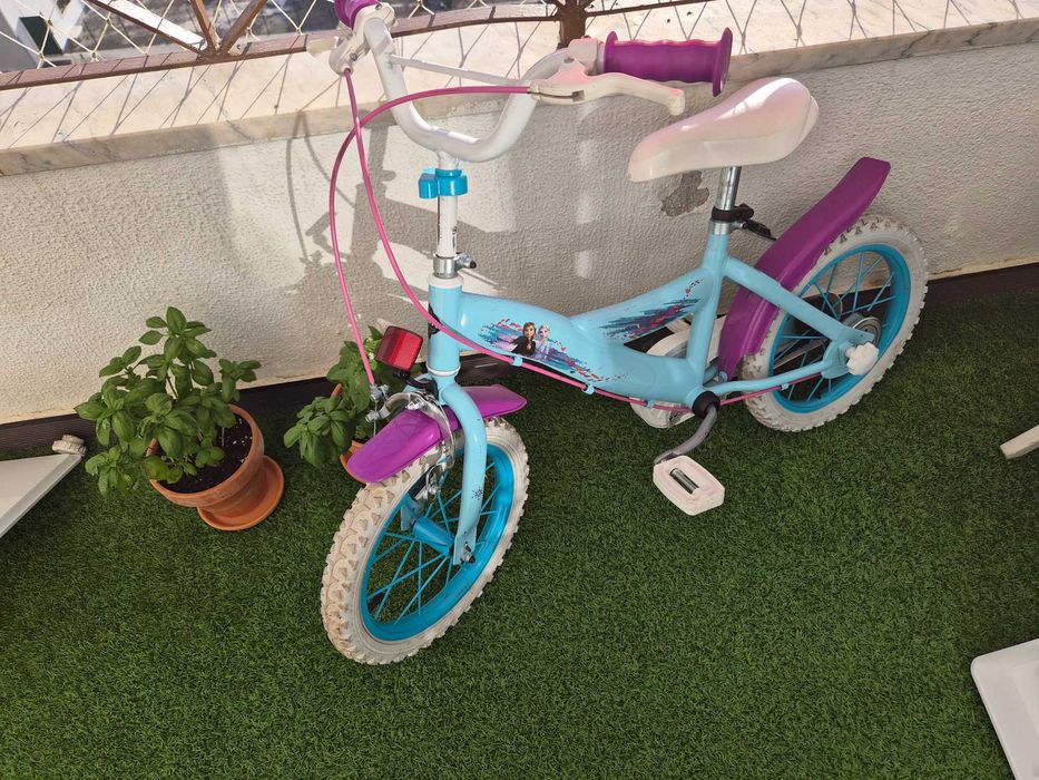 Bicicleta Frozen Infantil