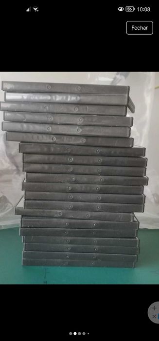 20 capas para DVD pretas