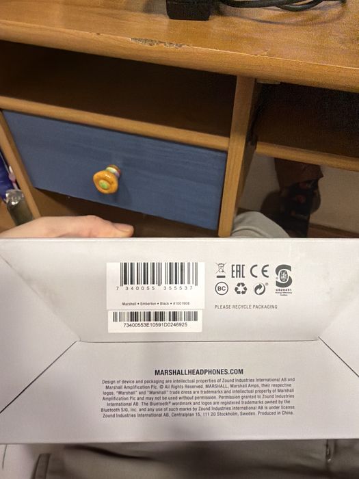 Glosnik marshall emberton bluetooth - stan jak nowy