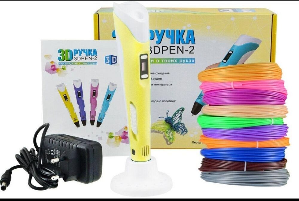 набор для малювання 3d 3д ручка pen 2 3 5 mainkraft дисплеєм опт розд