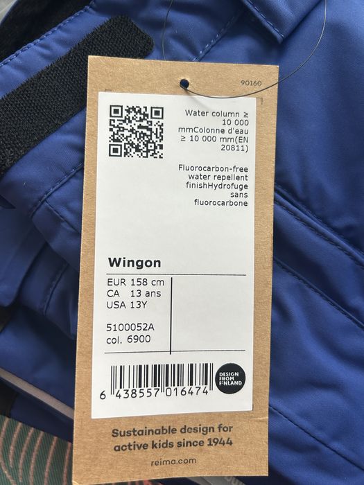 Dziecięce wodoodporne spodnie narciarskie Wingon 158