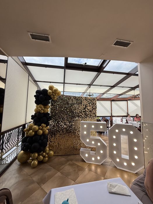 Napis LEDowy: LOVE, PARTY, miłość, 18!, 50