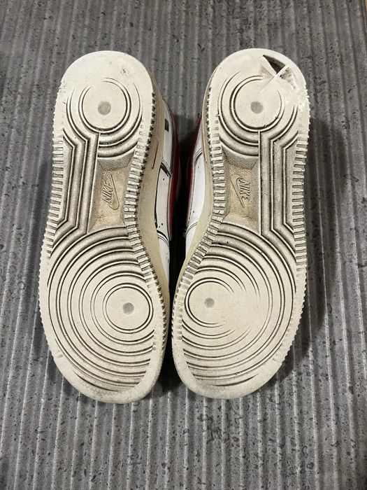Nike Airforce 1 biało czerwone custom 40
